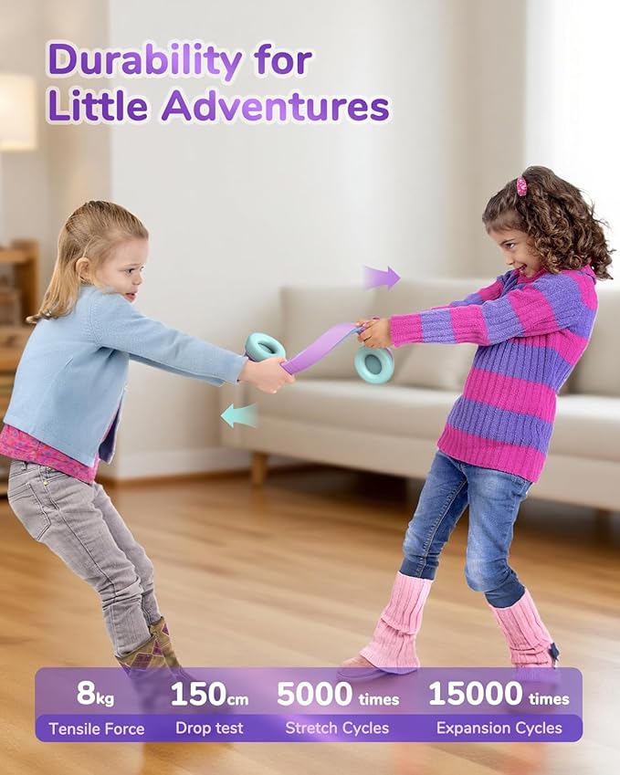 iClever BTH26 Active Noise Cancelling Headphones for Kids, 60H Play Time, Safe Volume 80dBA, Type C Fast Charging, Bluetooth5.4, Kids Bluetooth Headphones with Mic AUX Cord for iPad Airplane, Purple
