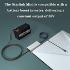 for Starlink Mini 12V Adapter-12V/36V to 36V Input Battery Modification Converter, 100cm Cable Waterproof DC Female Port, Compatible with Max 30m/100Ft+Starlink Mini Power Cable