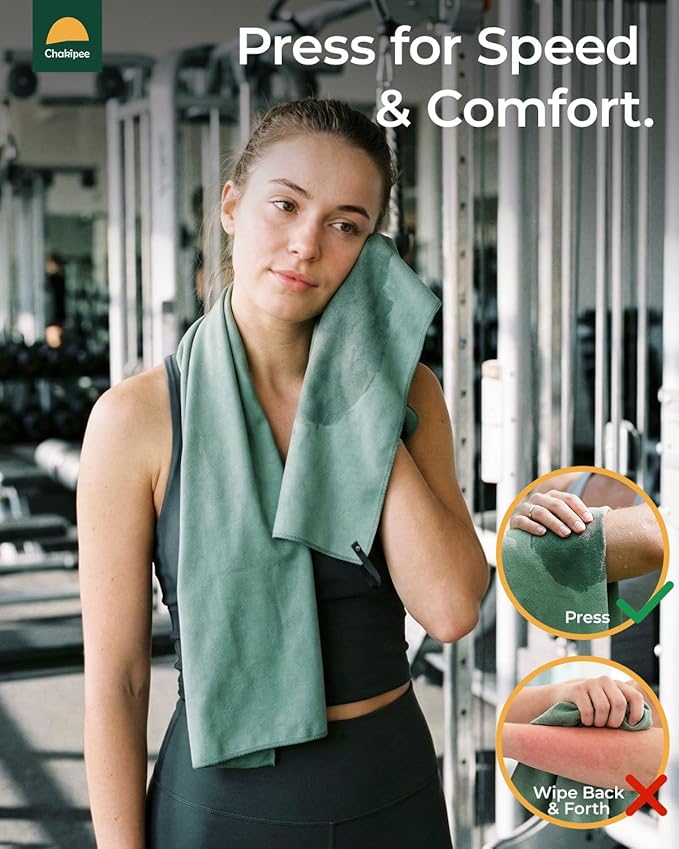 Quick Dry Microfiber Towel Travel, Beach & Camping Towels. Fast Drying, Super Absorbent & Ultra Compact for Travel, Bath, Gym, Swimming, 1 Pack, 48''x24'' Army Green