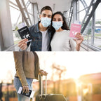 Honmein 2 Pcs Passport holders，Ultra Slim passport wallet，PU Leather Passport Cover for Women and Men…
