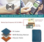 Travel Passport Wallet RFID Blocking Passport Holder-Women and Men with Zippered Ladies Passport Cover