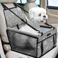 Dog Car Seat Foldable Dog Car Booster Seat Waterproof Breathable Oxford Travel Bag for Small to Medium Dogs, Puppies, and Pets-Pattern Grey