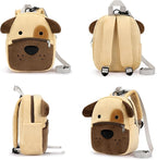 mibasies Toddler Backpacks for Girls 2-4: Plush Backpack -3D Animal Cartoon Mini Travel Bag -10 inch Toddler Backpack Leash