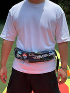 Automatic Inflatable Belt Pack Water Sports Jacket Waist Belt PFD for SUP Paddleboarding Fishing Boating Kayaking（fit 80-330 lbs） (Dark blue camouflage)