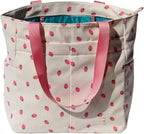 ESVAN Original Floral Tote Bag Large Shoulder Bag with Multi Pockets for Gym Travel Beach Daily Bags
