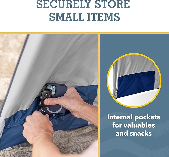 Sport-Brella Premiere UPF 50+ Umbrella Shelter with Patented Side Panels and Tilt Mechanism, Heavy-Duty 1.25 Inch Center Pole, Auger Anchor for Sand and Grass