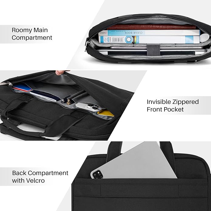 BAFFINA Laptop Shoulder Bag 15.6 16 17.3 Inch for Men Women,Waterproof Computer Carrying Case Messenger Bag Briefcase Work