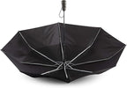 totes Portable Umbrella for Travel – Compact for Car, Backpack and Purse – Windproof, Strong, UV Sun Protection, Water-Repellant, Foldable On-the-Go Umbrella with One Touch Open/Close