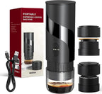 Portable Coffee Machine，Rechargeable Cafetière Portable de Voyage with USB-C, 20bar, Electric Coffee Maker for Camping & Travel, 3-in-1 Car Coffee Maker, Compatible with Coffee Grounds&Capsules