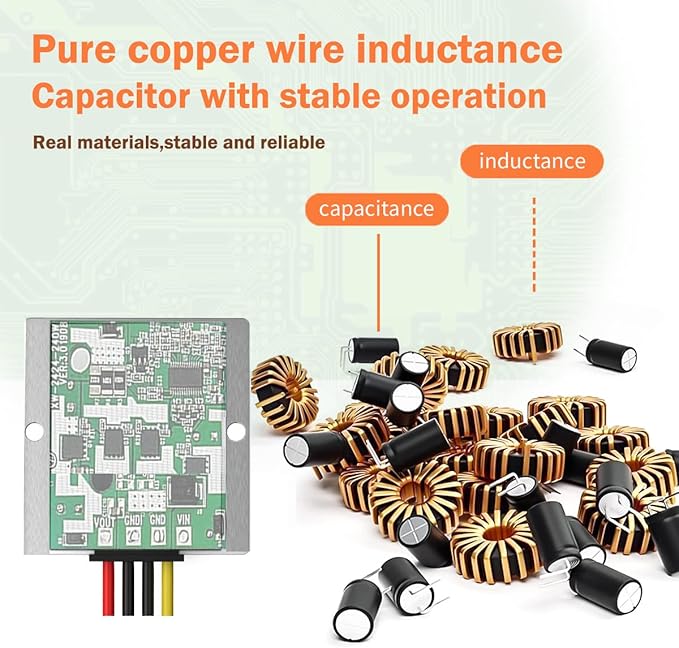 24V to 12V Converter, Step Down Converter 30A 360W for Heavy Duty Truck, Car, Vehicle, Boat, Solar System (DC15-40V Inputs)