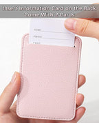 3 Pack Luggage Tags - Quick Install, Privacy Protection, Airplane Travel Essentials for Suitcases, Durable Leather - Lichee Light Pink