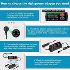 72W Power Supply Adjustable DC 3V ~ 36V Variable Universal Switching AC/DC Adapter Minidodoca AC to DC Converter with LED Voltage Display and 13 Tips, for 3V to 36V Household Electronics - 2000mA Max
