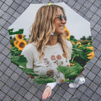 CanvasChamp Custom Umbrella with Photo & Text - Personalized Folding Umbrella for Sun, Rain & Travel