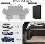YJGF Back Seat Extender,Dog Seat Cover for Back Seat,Hard Bottom Car Seat Cover for Dogs,Dog Hammock for Car,Back Seat Pet Cover for Dogs（Grey,for Car/SUV/Small Truck）