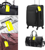 Silicone Luggage Tag with Name ID Card Perfect to Quickly Spot Luggage Suitcase