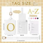 Personalized Initial Luggage Tags for Suitcase TSA Approved, White Leather Cute Luggage Tag with Privacy Cover Name Card, Embroidered Custom Luggage Tags Travel Baggage Tags Gifts for Women Kids(O)