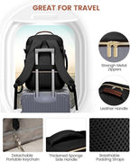LOVEVOOK 40L Travel Backpack for Women & Men, Airline Approved Carry On Luggage with 3 Packing Cubes, TSA Overnight Bags, Waterproof Personal Item Bag, Weekender Essentials Backpacks fits 17" Laptop
