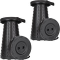 2-Pack Collapsible Stool, 400lbs Max Weight, Lightweight But Sturdy, Portable Retractable Folding Telescoping Foldable Camping Stool for Adults Outdoor Fishing Hiking BBQ