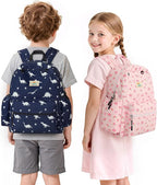 STEAMEDBUN Corduroy Kids Backpack for Boys and Girls 5-8: Boys Backpack for Elementary Kindergarten - 15 inch Cute Backpacks for Kids - Dinosaur