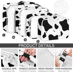 KPX 8 Set Packing Cubes for Travel, Luggage Packing Organizers Accessories Large Toiletries Bag for Clothes Shoes Cosmetics (Cow)