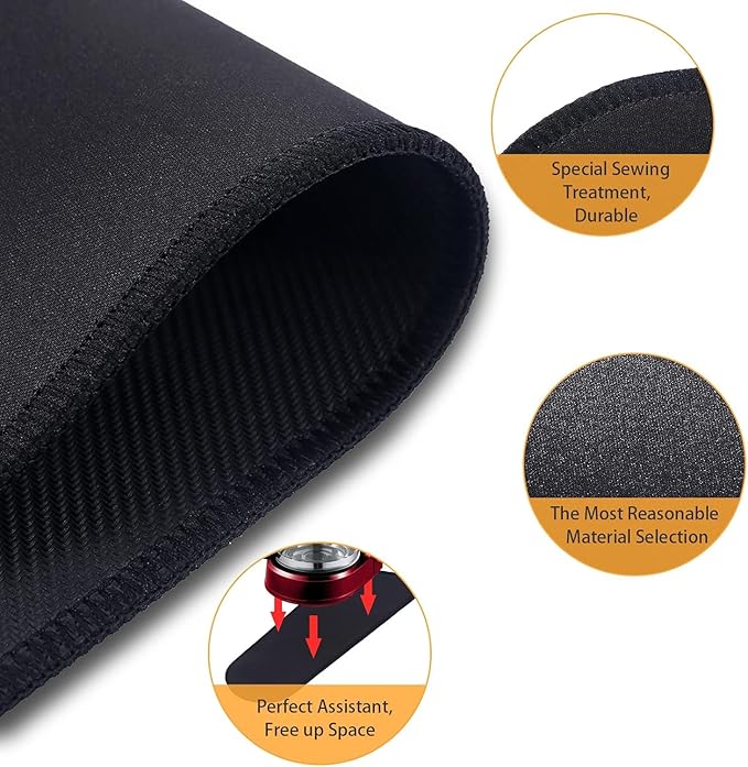 Coffee Maker Mat For Countertops,Appliance Sliders for Kitchen Appliances,Small Appliance Coffee Maker Slider,Coffee Machine Mat Sliding Tray.Coffee Accessories.Black Appliance Slider mat. (Medium)
