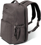 Baggallini Tribeca Expandable Laptop Backpack - 15"x11" Lightweight RFID Computer Bag for Work & Travel with Luggage Sleeve