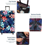 Suitcase Cover, Carry on Luggage Cover Protector - Travel Elastic Spandex Luggage Covers Fits 26 to 28 Inch Flower