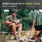 CAMEL CROWN Portable Camping Chair Lightweight Compact Folding Chair Mesh for Outdoor Camp Travel Beach Picnic Festival Hiking Backpacking Army Green 2 Pack