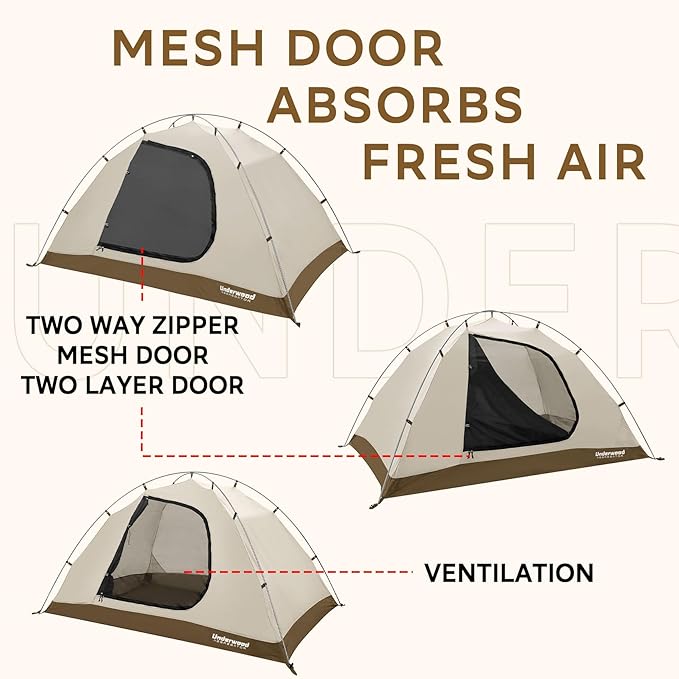 1/2 Person Backpacking Tent for 4-Season - Winter Waterproof Tent for One Person, Lightweight Camping Gear for Backpacking, Easy Set Up Cold Weather Essentials by Underwood Aggregator