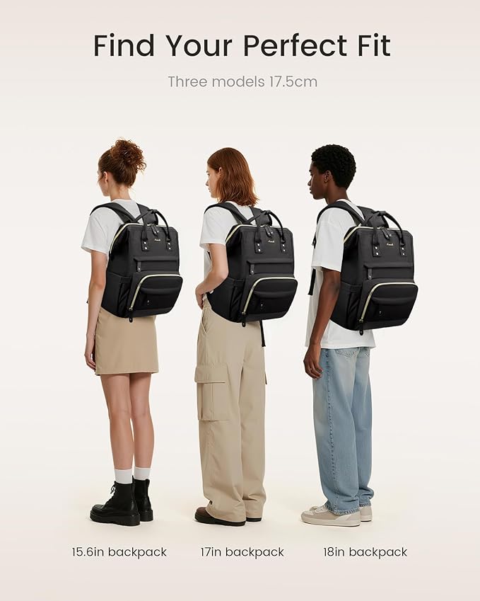 LOVEVOOK Laptop Backpack for Women, 15.6 Inch Work Business Backpacks Purse With Large Capacity, Waterproof Nurse Bag College Bookbag for School, Waterproof Casual Daypack for Travel