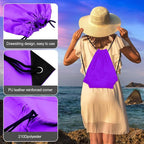KUUQA 20Pcs Drawstring Backpack Bag Bulk Purple Drawstring Bags String Backpack Sport Gym Sack Bags Foldable Storage Bag for Women Men Shopping Gym Travel Sports