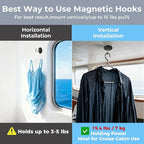 Magnetic Travel Clothesline - Cruise Ship Essentials & Must Haves 2026 - Stretches to 12ft Retractable Laundry Drying Line with Non-Scratch Magnetic Hooks, Positioning Beads & 12 Anti-Slip Clips