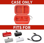 Portable Charger Power Bank Case for Swyop/for Feob/for Charmast/for JEJILL/for LanLuk/for VEGER/for iWALK/for Taegila/for Kuulaa and More Small Charging Battery Pack - Bag Only (Red)