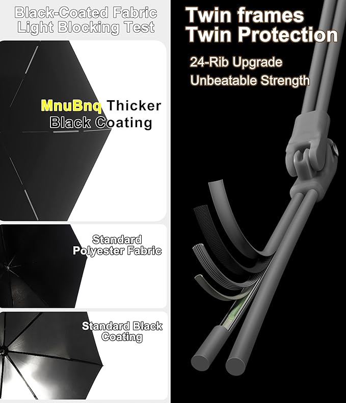 Mini Travel Umbrella with Carabiner Handle UPF 50+ Sun & Rain Protection Portable Manual Open Close Windproof Umbrella Small Compact Portable Parasol for Commuter Kids Women Men