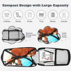 iubest Scooter Luggage Carry On Scooter Suitcase for Kids Age 4-15, Detachable & Foldable 4 in 1 Kids Suitcase, Multifunctional Ride On Travel Trolley Scooter Combo-Black