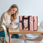 Becokan Large Tote Bag for Women Waterproof with 12 Pockets Top Zipper Closure Utility Teacher Nurse Bags for Work School