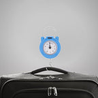 Operitacx Portable Travel Luggage Scale with Hook, Mechanical Hanging Spring Dial Weight Scale, High Accuracy Handheld Suitcase Weighing Tool for Travel and Postal Use, Blue