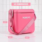 Igloo Tag Along Too Coolers | Insulated Hard Shell Picnic Style Cooler | Rolling Ice Chest