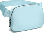 Belt Bag Fanny Pack Crossbody Bags for Women Fashion Waist Packs with Adjustable Strap Gifts for Women Men Teen Girls (Icing Blue)
