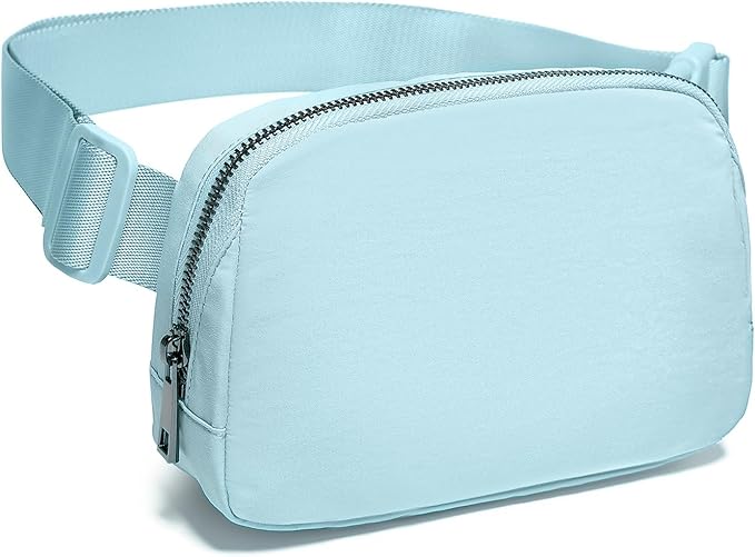 Belt Bag Fanny Pack Crossbody Bags for Women Fashion Waist Packs with Adjustable Strap Gifts for Women Men Teen Girls (Icing Blue)