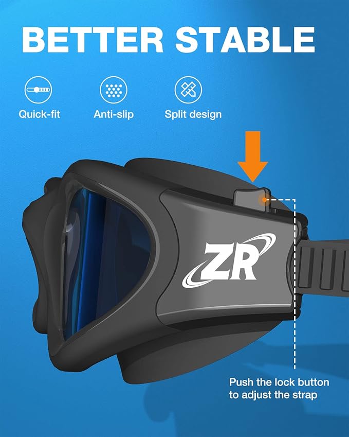ZIONOR Swim Goggles, Upgraded G1 Polarized Swimming Goggles Anti-Fog for Adult Men Women