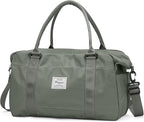 HYC00 Travel Duffel Bag,Carry-on Overnight Weekender Bags for Women,Sports Tote Gym Bag with Wet Pocket