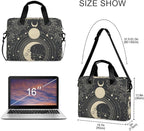 Goth Astrology Tarot Laptop Case 15.6 inch Computer Bag Waterproof Laptop Briefcase Laptop Bag for Women & Men