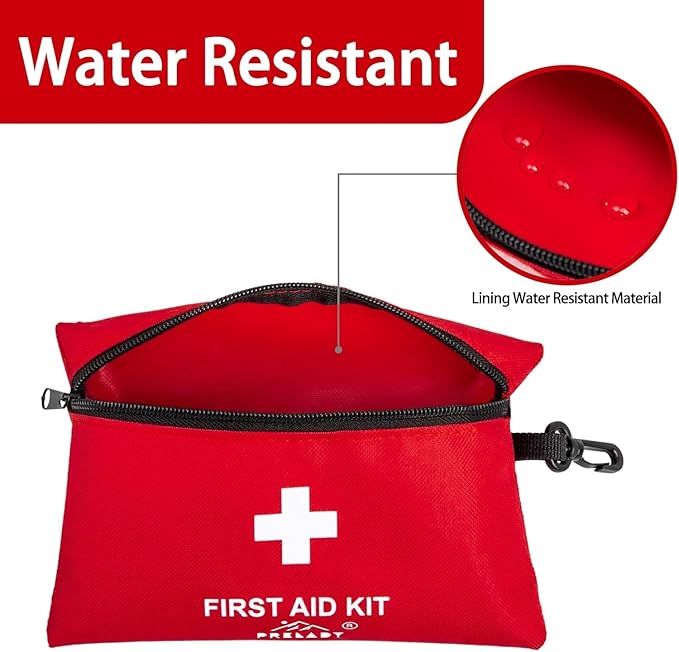 2Pack 152 Piece Small First Aid Kit, Travel Size First Aid Kit TSA Approved, Mini Forst aid kit for Home, Car, Travel, Camping, Truck, Sports, Office, Hiking Med Kit for Backpack;Gift for Grandma.