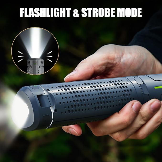 BUBRA 40" Telescopic Camping Lights with Stand, 8000mAh Rechargeable LED Work Light & Camp Lantern, 1000LM Portable Tripod Lamp, 20H Runtime for Power Outages, Survival Gear and Camping Essentials