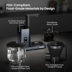 Kismile SCA-Certified 8 Cup Drip Coffee Maker, Pour Over Coffee Machine with 3s Instant Heat 197–205℉, Adjustable Flow Control, Removable Water Tank, Deep Cold Brew & 40 Min Keep Warm (Blue)
