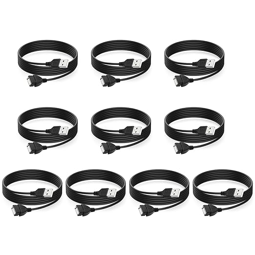 Smays Short USB Extension Cable 10-Pack Bulk, Male to Female, 1.6 ft USB-A 2.0 Extender Cord