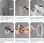 Retractable Clothesline,Stainless Steel Clothing Line Dryer Wall Mounted for Shower Room Bathroom Laundry (Sliver)