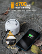 ZMNT LED Camping Lantern Rechargeable 1000LM, Up to 300H Running Time Camping Tent Light, 6700mAh Emergency Light for Hurricane, Power Outages, Home, Hiking, Water-Resistant