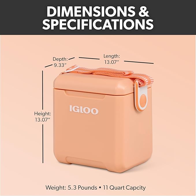 Igloo Tag Along Too Coolers | Insulated Hard Shell Picnic Style Cooler | Rolling Ice Chest